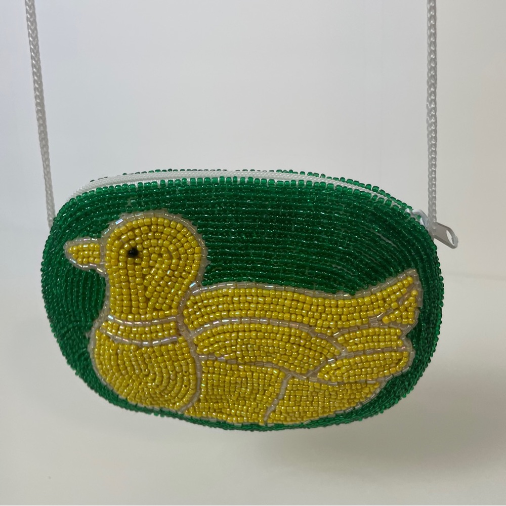 Beaded Duck Mini Coin Purse - Picture 6 of 16